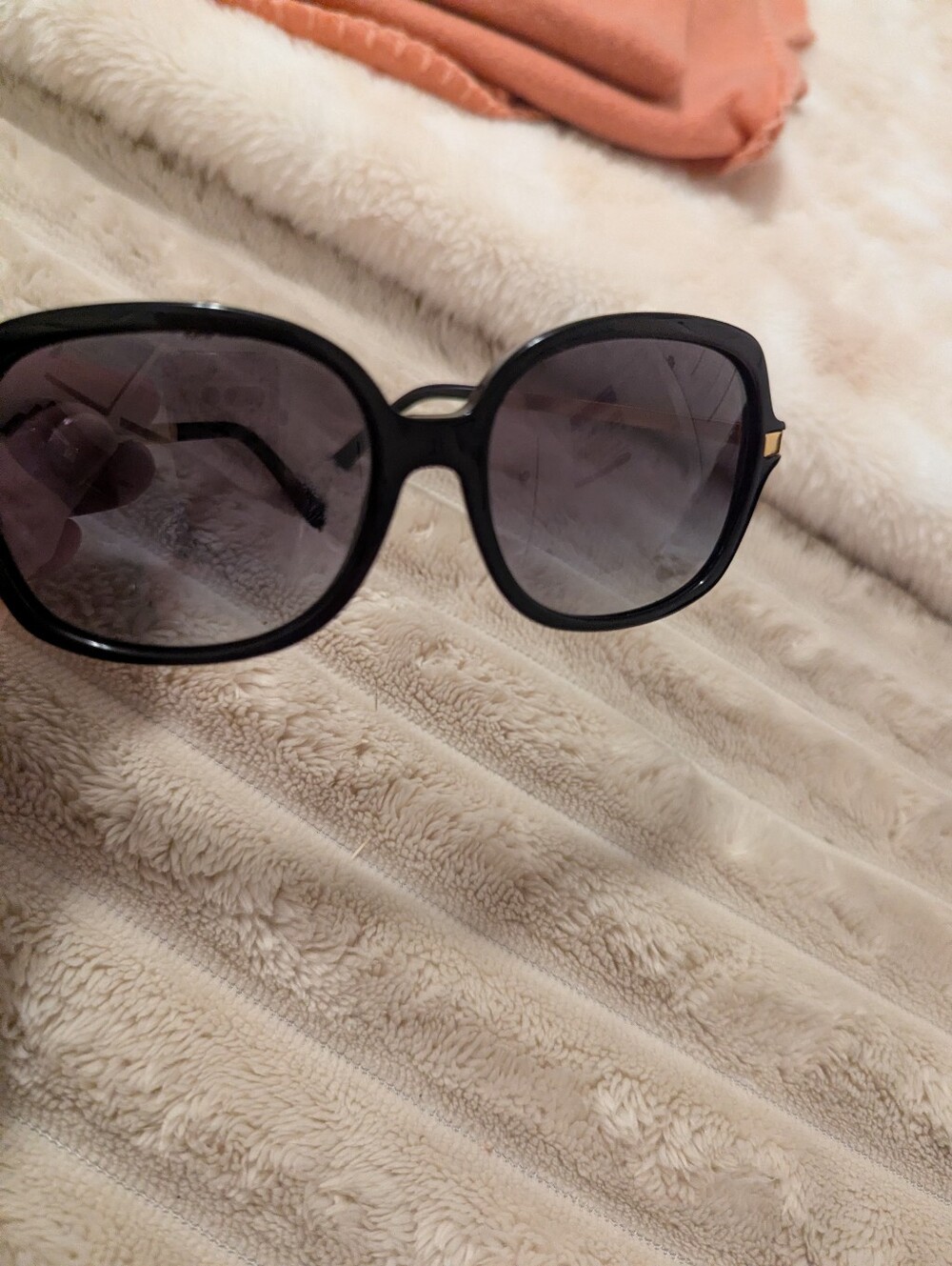 Michael Kors Black Oversized Sunglasses with Gradient Lenses - Picture 6 of 6